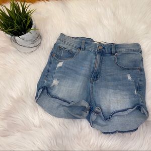 Garage denim shorts